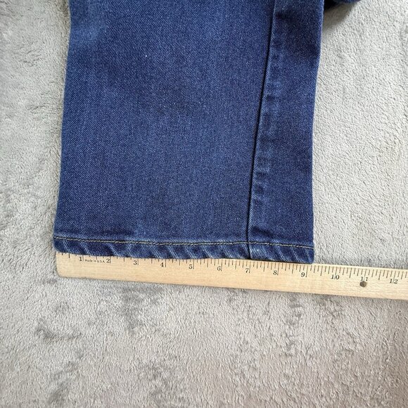Vintage Levi's 517 Jeans Mens 36x30 Blue Boot Cut Denim Cotton Zip Dark Wash Y2K - Picture 11 of 16